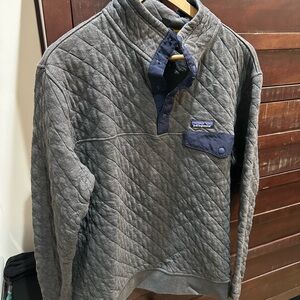 Patagonia Grey Quilted Pullover